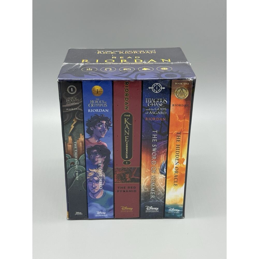 Read Riordan‎ by Rick Riordan (2019) 5 Paperback Books Disney SEALED